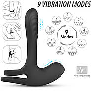 Багаточастотне вібраційне кільце на пеніс Love Toy секс-іграшка для чоловіків і товарів для дорослих, фото 2