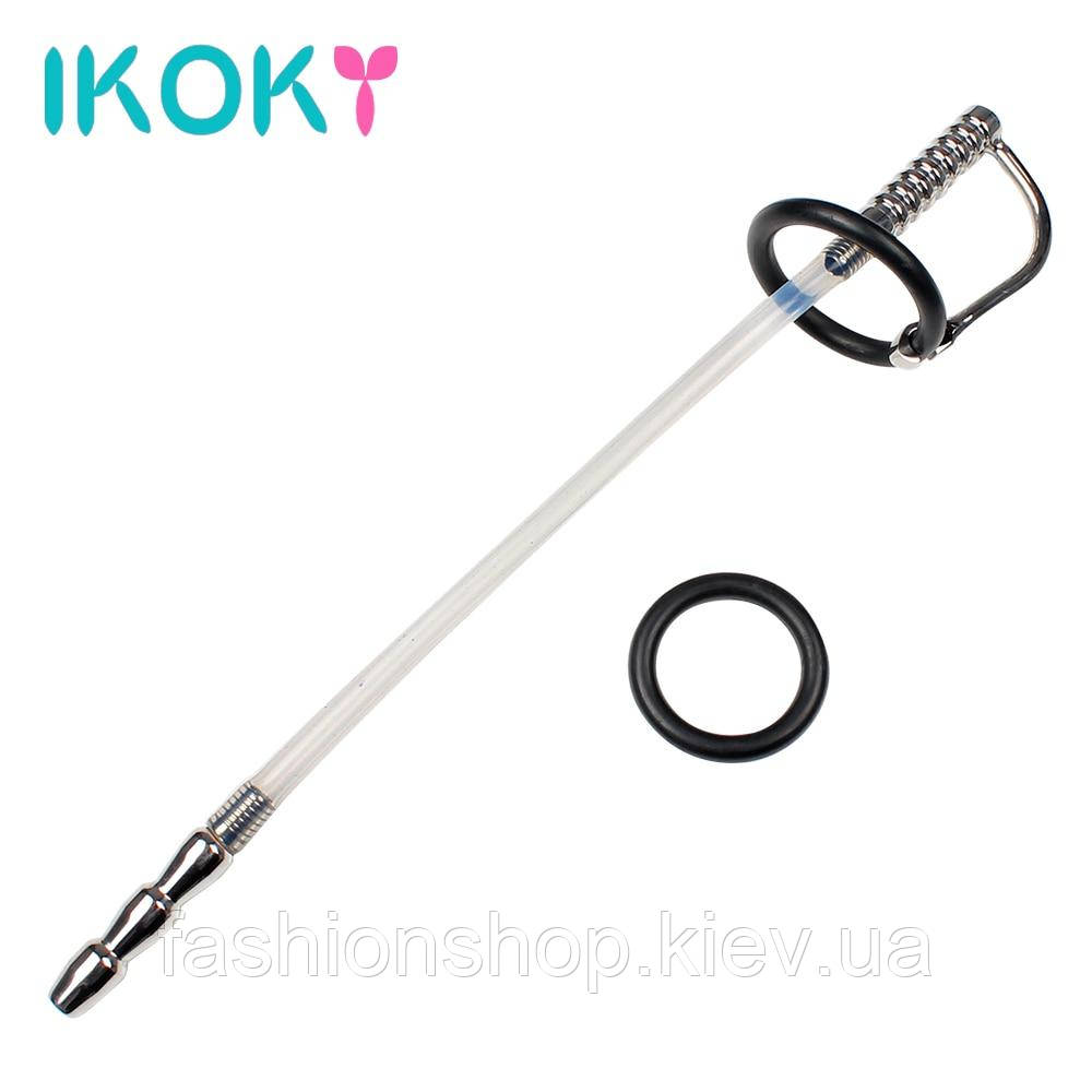 Кольцка для пеніса IKOKY, іграшки для чоловіків, чоловіча мастурбація з кіньм, Уретральне кільце для пеніса