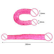 Подвійний фалоімітатор Love Toy реалістичний подвійний пеніс для дорослих, фото 5