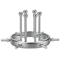 Металева анально-вагінальна пробка Love Toy анальний розширювач та інтимна іграшка