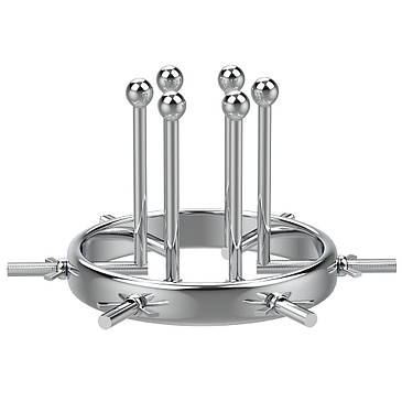 Металева анально-вагінальна пробка Love Toy анальний розширювач та інтимна іграшка, фото 1