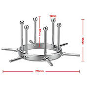 Металева анально-вагінальна пробка Love Toy анальний розширювач та інтимна іграшка, фото 5