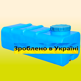 Ємність пластикова прямокутна харчова блакитна 500 л 2-шаровий накопичувальний бак для води