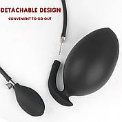 Надувний супер великий анальний розширювач Love Toy силіконова розширювана пробка, фото 4