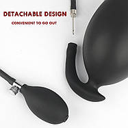 Анальна пробка Love Toy надувний фалоімітатор-насос і розширювач для масажу простати, фото 3