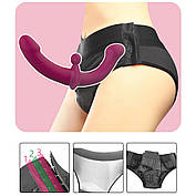 Подвійний фалоімітатор Love Toy для пари, страпон для вагінального та анального масажу, фото 5