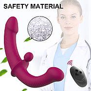 Подвійний фалоімітатор Love Toy для пари, страпон для вагінального та анального масажу, фото 3