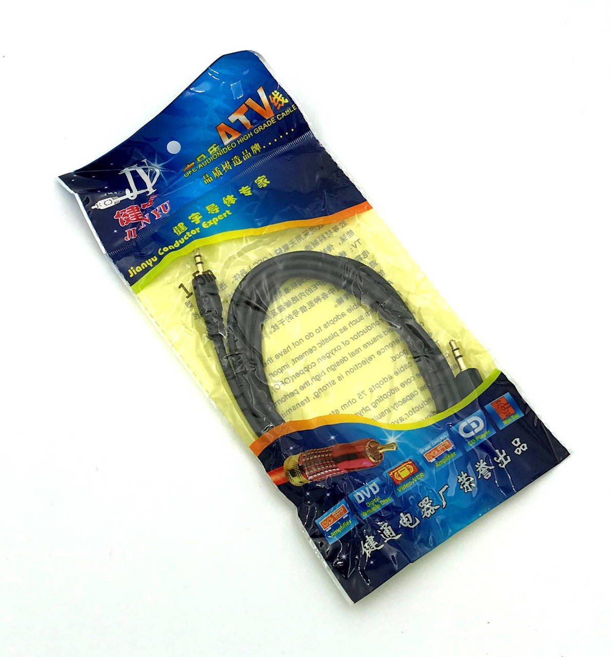 

Кабель аудио / Кабель аудио (папа-папа) 3,5mm 1.5 м, Черный