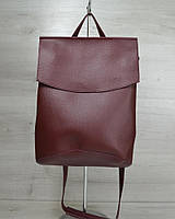 Женский рюкзак-сумка Welassie Бордовый (65-44204) z11-2024