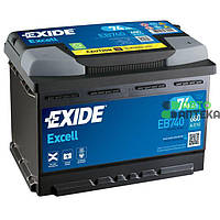 Автомобильный аккумулятор EXIDE Excell 6СТ-74Ah АзЕ 680A (EN) EB740