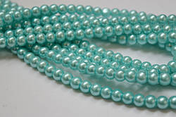 GBP-6/061 Перли скляні 6мм блакитні "майорка" (низка-80шт)