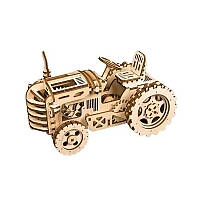 Детский деревянный 3D конструктор Robotime LK401 Трактор (5847-19365) (bbx)