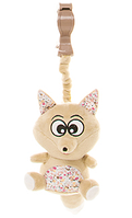 Мягкая игрушка--подвеска с пищалкой лиса FOX F02, пакунок малюка, для детей от 6 мес