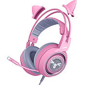Игровая стереогарнитура SOMIC G951S Pink с микрофоном с шумоподавлением 3,5 мм