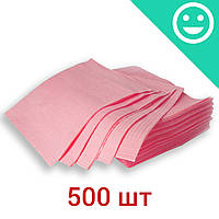 Серветки нагрудні стоматологічні, рожеві 500 шт.