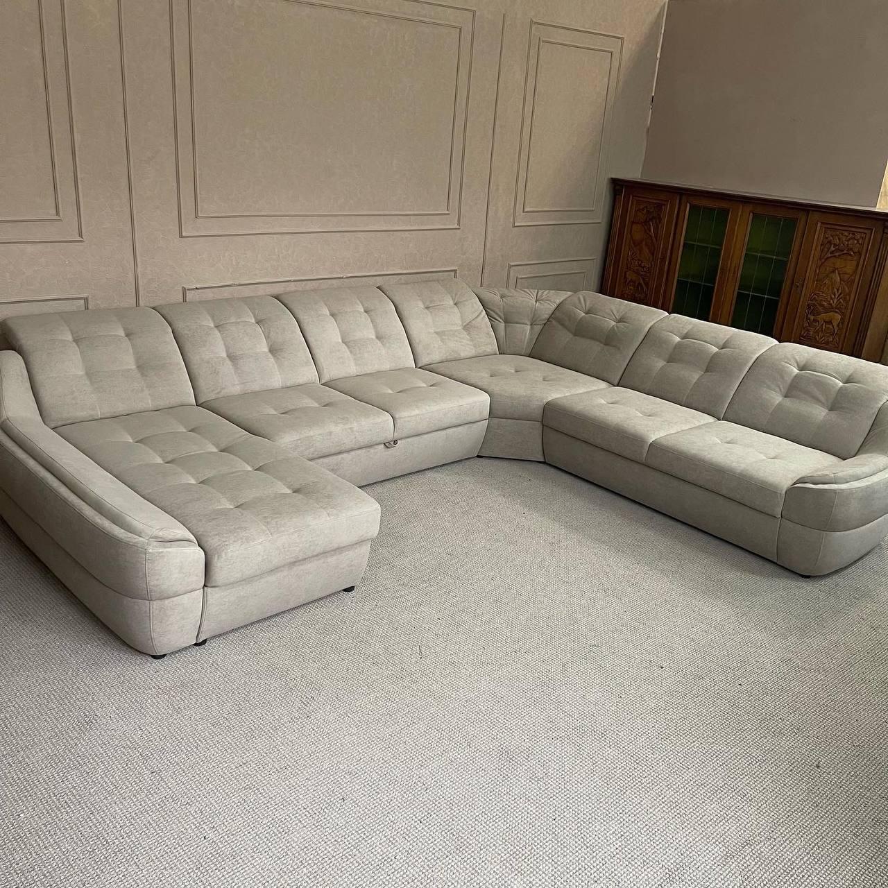 Новий розкладний диван в тканині, фото 1