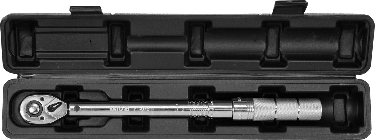 Ключ динамометрический YATO 1/2" 10-60 НМ 378-400 ММ (YT-07611)