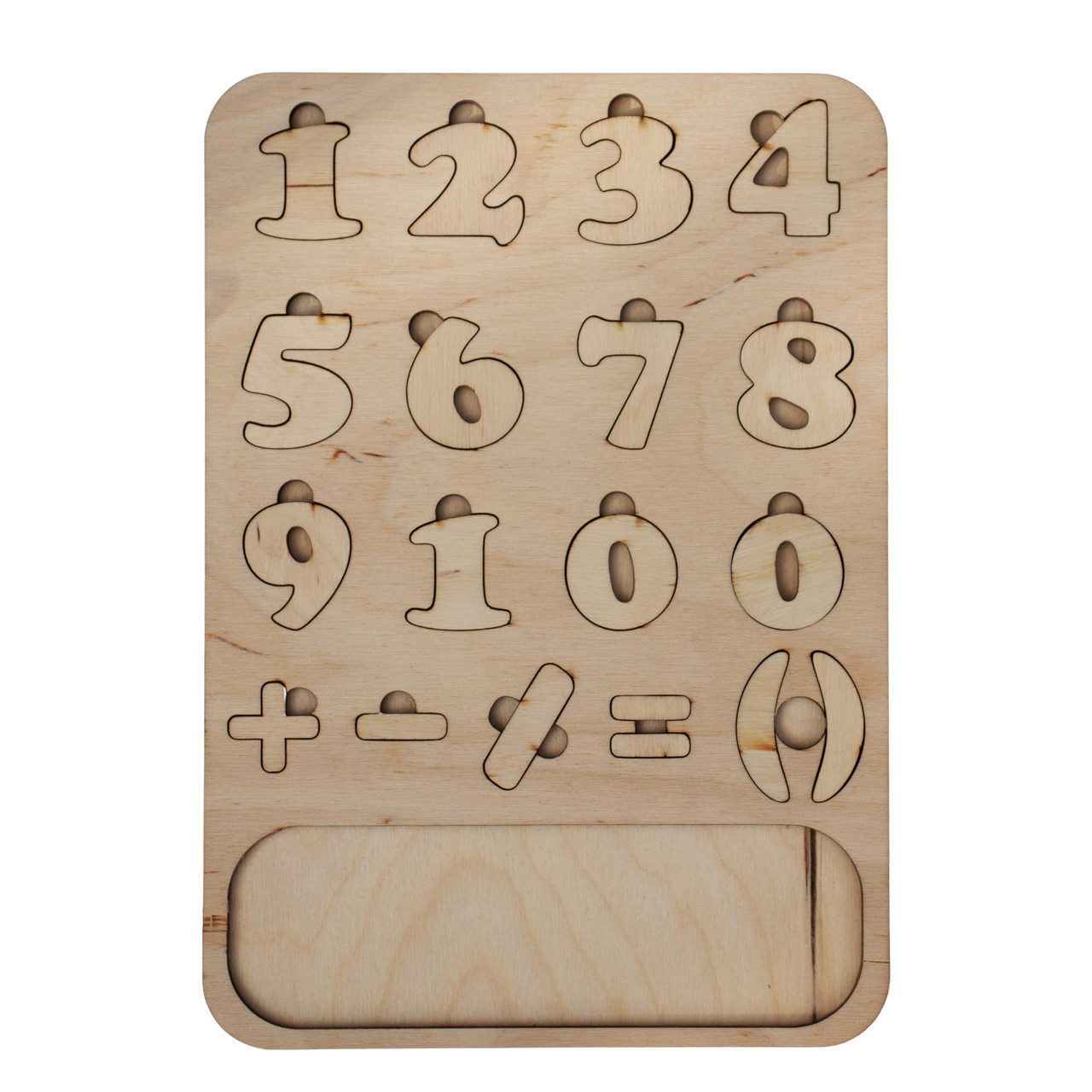 Дерев'яний пазл для дітей «Математика»