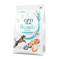 Сухой корм Optimeal Dog Beauty Fitness Healthy для собак для суставов и при лишнем весе, морепродукты 4 КГ