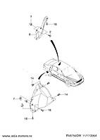 Брызговик задний левый Chevrolet Evanda