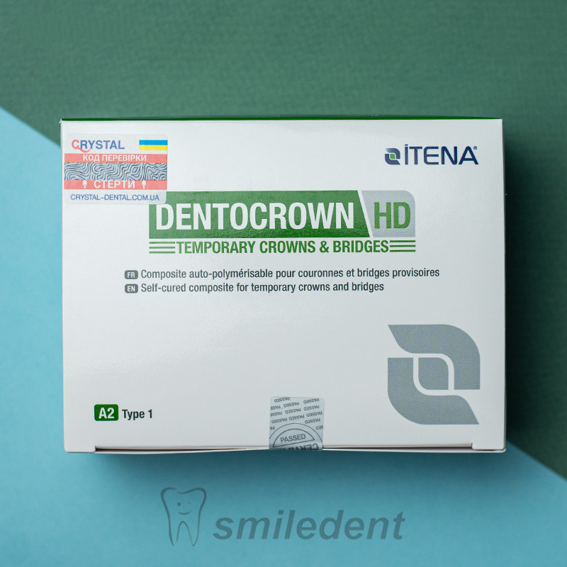 Dentocrown hd (дентокраун німчд), матеріал для виготовлення тимчасових коронок, картридж (74 г), фото 1