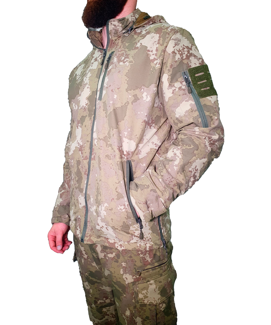 Тактическая мужская камуфляжная куртка Softshell Flas Thermal XXL (#EK