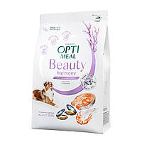 Сухой корм Optimeal Dog Beauty Harmony Mild Calming Effect для собак для снятия стресса, морепродукты 1,5 КГ