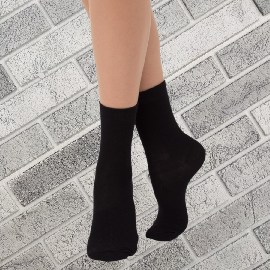 Шкарпетки жіночі капронові мікрофібра Lady Sabina 60 DEN чорні 30031920