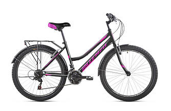 Велосипед жіночий міський 26 Intenzo Costa 16 Lady чорний з фіолетовим