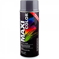 Краска-эмаль серая графит 400мл универсальная декоративная MAXI COLOR ( ) MX7024-MAXI COLOR