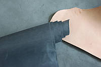 Натуральна шкіра "Крейзі Хорс", товщина - 1.5 мм, колір - блакитний, артикул СК 2096