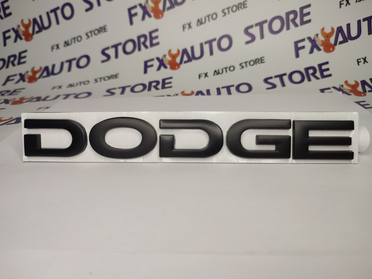 Емблема Логотип шильдик DODGE Чорний матовий 200 X 24 мм