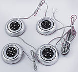 Точкова неонова підсвітка салону, багажника, 4 точки/20 лампочок, фото 2