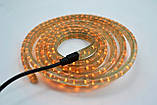 Діодна стрічка в силіконі 3 метри з потужними LED-лампочками 12/24 вольти Жовтий, фото 2
