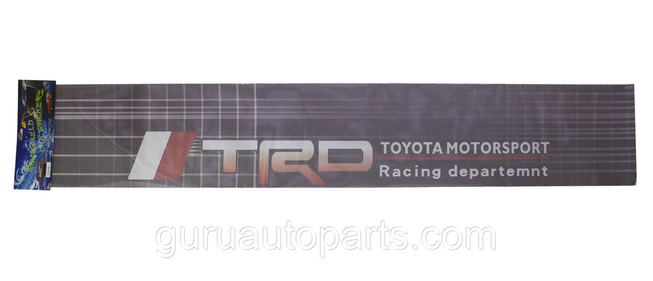 TRD TOYOTA 130*20 см. Наклейки автомобільні на лобове або заднє скло