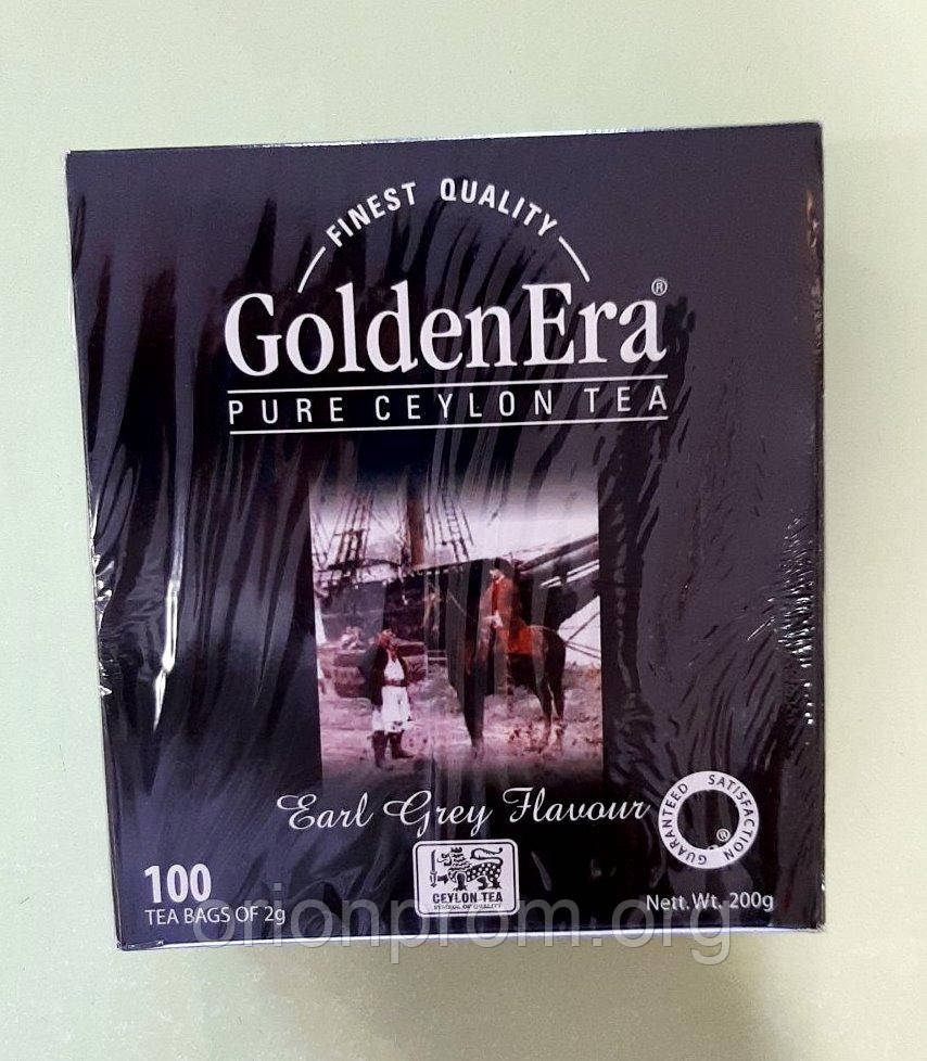 Чай Golden Era Earl Grey 100 пакетів чорний