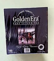 Чай Golden Era Earl Grey 100 пакетов черный