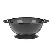 Миска для фарби для волосся, кератина пластикова кругла прогумована на присоску (MP6) чорна