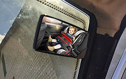 Авто дзеркало в салон авто 11 * 6 см. Саляне дзеркало сліпих зон, універсальне, на присоску. KM-04281