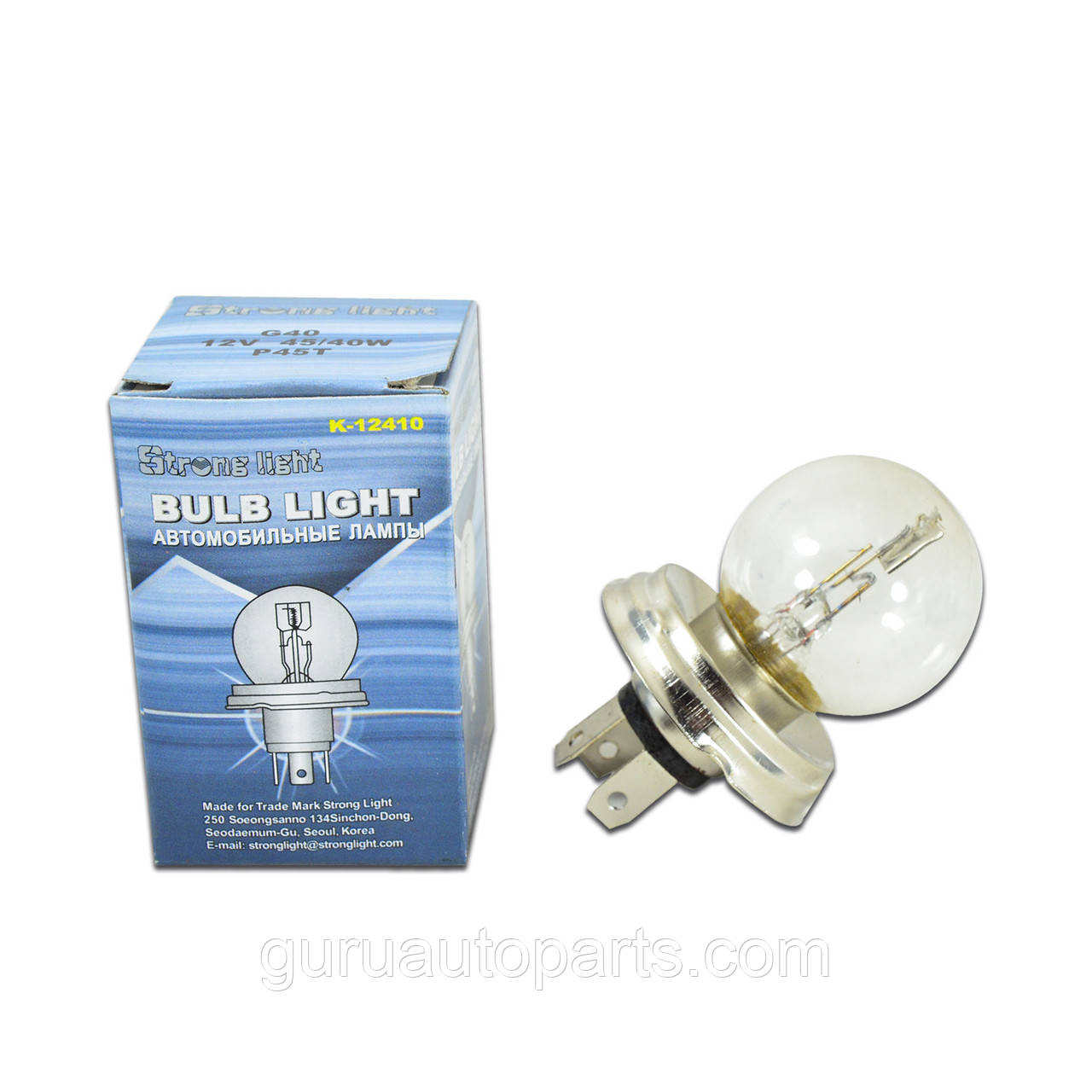 12V Лампа G40 45/40W P45T Strong Ligt — Tungram на класичні авто
