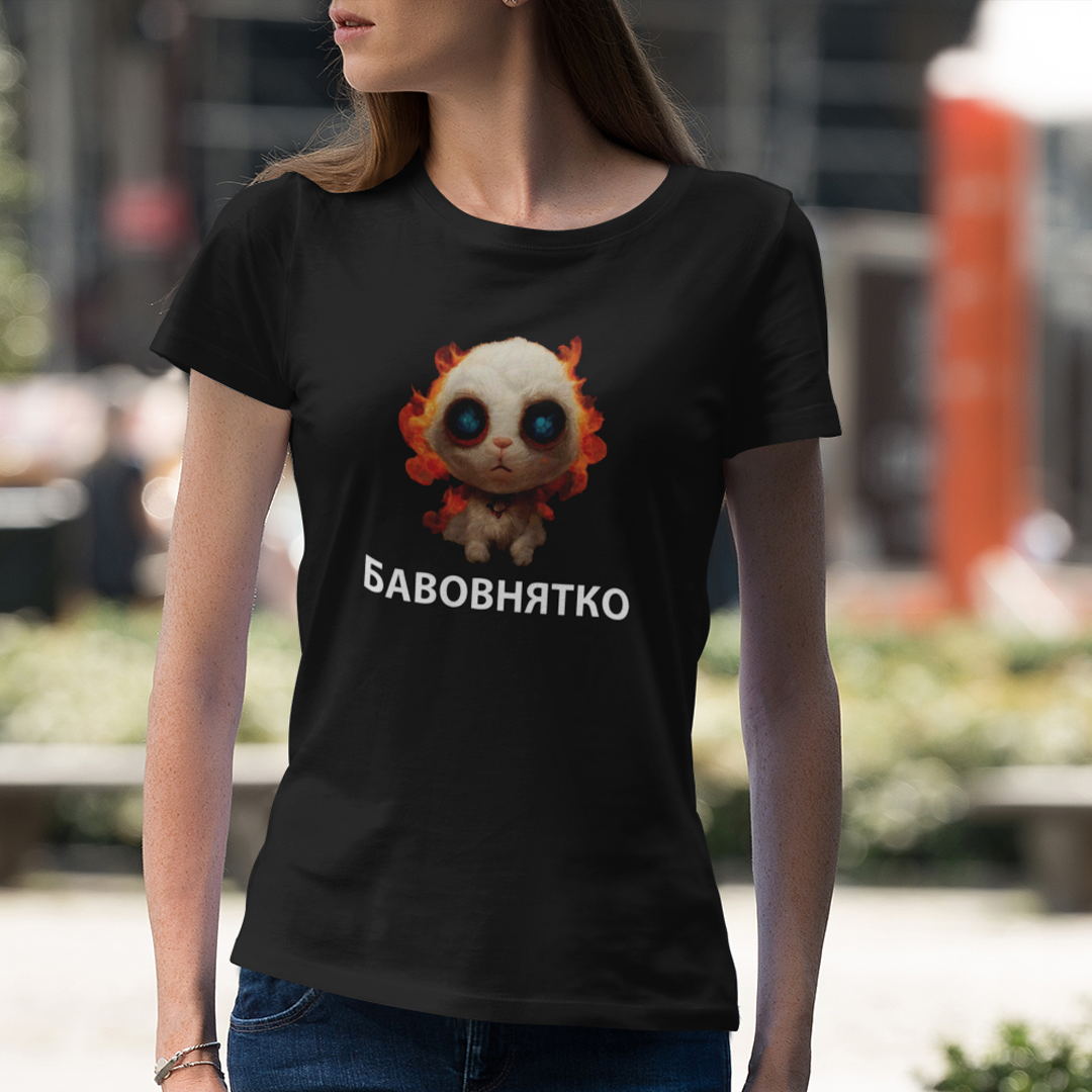 Футболка чорна Бавовнятко жіноча бавовна 100%