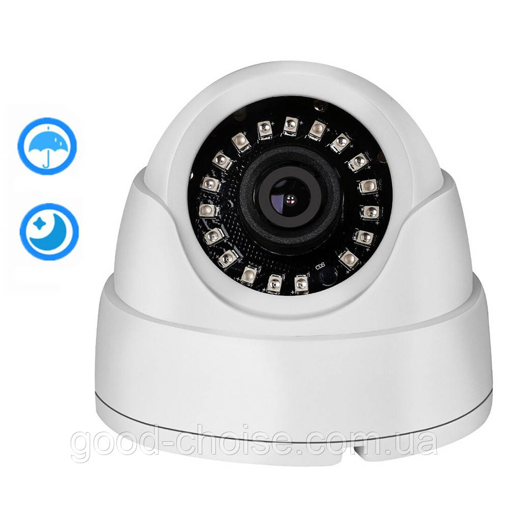 Купольна камера відеоспостереження 2 Мп AHD-8027I / Аналогова IP камера