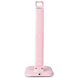 Настільний світильник світлодіодний Feron DE1725, 9W, 400lm, 6400К, рожевий, фото 4