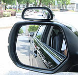 Дзеркало сліпих зон бічна зовнішня. Допоміжне зовнішнє, накладне дзеркало. 10*6 см KM-0437, фото 7