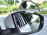 Дзеркало сліпих зон бічна зовнішня. Допоміжне зовнішнє, накладне дзеркало. 10*6 см KM-0437, фото 6