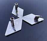 Емблема, логотип MITSUBISHI 100*100 мм. Значок в решітку радіатора Мітсубіші, фото 2