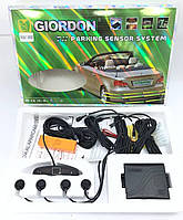 4 датчика. Чорный. Парктронік задній, паркувальна система, Giordon P6601