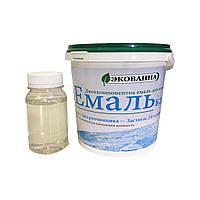 Эмаль для реставрации ванн ЭкоЭмалька 1000г Белый глянец (ЭкоВанна) ukrfarm