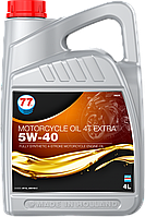 77 MOTORCYCLE OIL 4T EXTRA 5W-40 синтетичне (кан. 4 л)