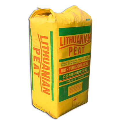 Торф верховий "Lithuanian peat" 5.5-6.5 Ph фр. 0-10 мм 250 л, фото 2